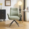 Karl Home | 28.3 inch BeigeChenille Dovetail Swivel Office Chair - 2 of 4