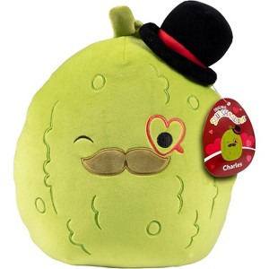 Squishmallows 10" Charles The Pickle Plush- Official Jazwares Plush- Collectible Food Stuffed Animal Toy- Easter Basket Stuffer for Kids, Girls & Boys - 1 of 3