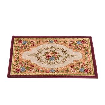 Collections Etc Charming Classic Estate Rose Tufted Accent Rug
