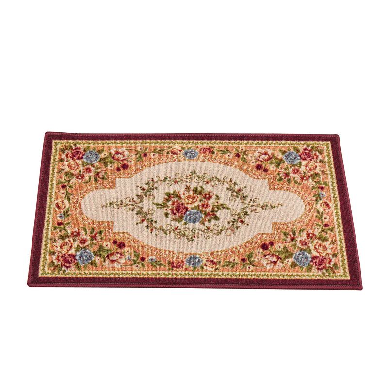 Collections Etc Charming Classic Estate Rose Tufted Accent Rug, 1 of 4
