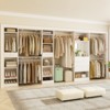 Aheaplus 16FT Heavy-Duty Closet System with 6 Hanging Rods and Mirror, Walk-In Closet Storage Organizer with Drawers - 2 of 4