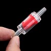Unique Bargains Aquarium Fish Bowl Plastic Non-return Air Pump Check Valve Red Clear 2 Pcs - 3 of 3