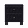 Bella Depot Elegant Velvet Nightstand with 2 Drawers, Storage Bedside Table with Button - 4 of 4