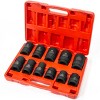 Stark USA 11-PC Deep Socket Set Truck Wheel 1" Drive Impact Metric SAE Cr-Mo - 2 of 4