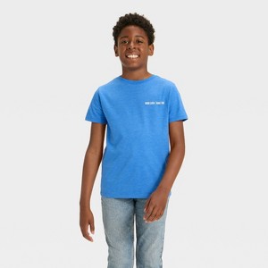 Boys' Short Sleeve Gameplay Graphic T-Shirt - Cat & Jack™ Blue - 1 of 4