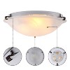 C Cattleya Modern Flush Mount Ceiling Light with Clouded Glass for Bedroom Kitchen and Entrance - 3 of 4