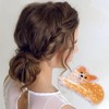 Unique Bargains Women's Fashion Cute Dog Hair Clips 3.54"x1.97"x2.36" Orange  1 Pc - 2 of 3