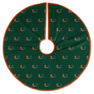 NCAA Miami Hurricanes Christmas Tree Skirt