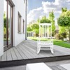 Rocking Chair with High Back Outdoor Rocking Chairs for Adult All Weather Porch Rockers Oversized Rockers - 3 of 4