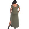 Women's Plus Size Cold Shoulder Lexi Maxi Dress with Pockets - White Mark - 3 of 3
