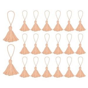 Unique Bargains Cotton Mini Hanging Loop DIY Functional Bookmark Tassels 20 Pcs - 1 of 4
