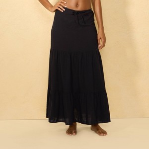 Women's Gauze Tiered Cover Up Skirt - Shade & Shore™ - 1 of 4