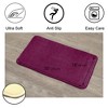 Evideco French Home Goods Bathroom Rug Memory Foam Mat Purple 30"L x 18"W - 4 of 4
