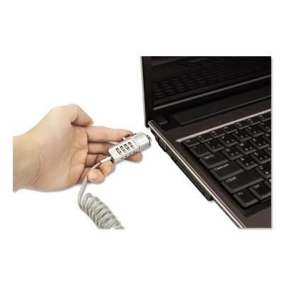 Innovera Compact Combination Laptop Lock 6 ft Steel Cable 64670