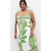 Women's Plus Size Peta Border Maxi Dress - white | CITY CHIC - 4 of 4