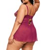 Adore Me Women's Anatta Babydoll Lingerie - 2 of 3