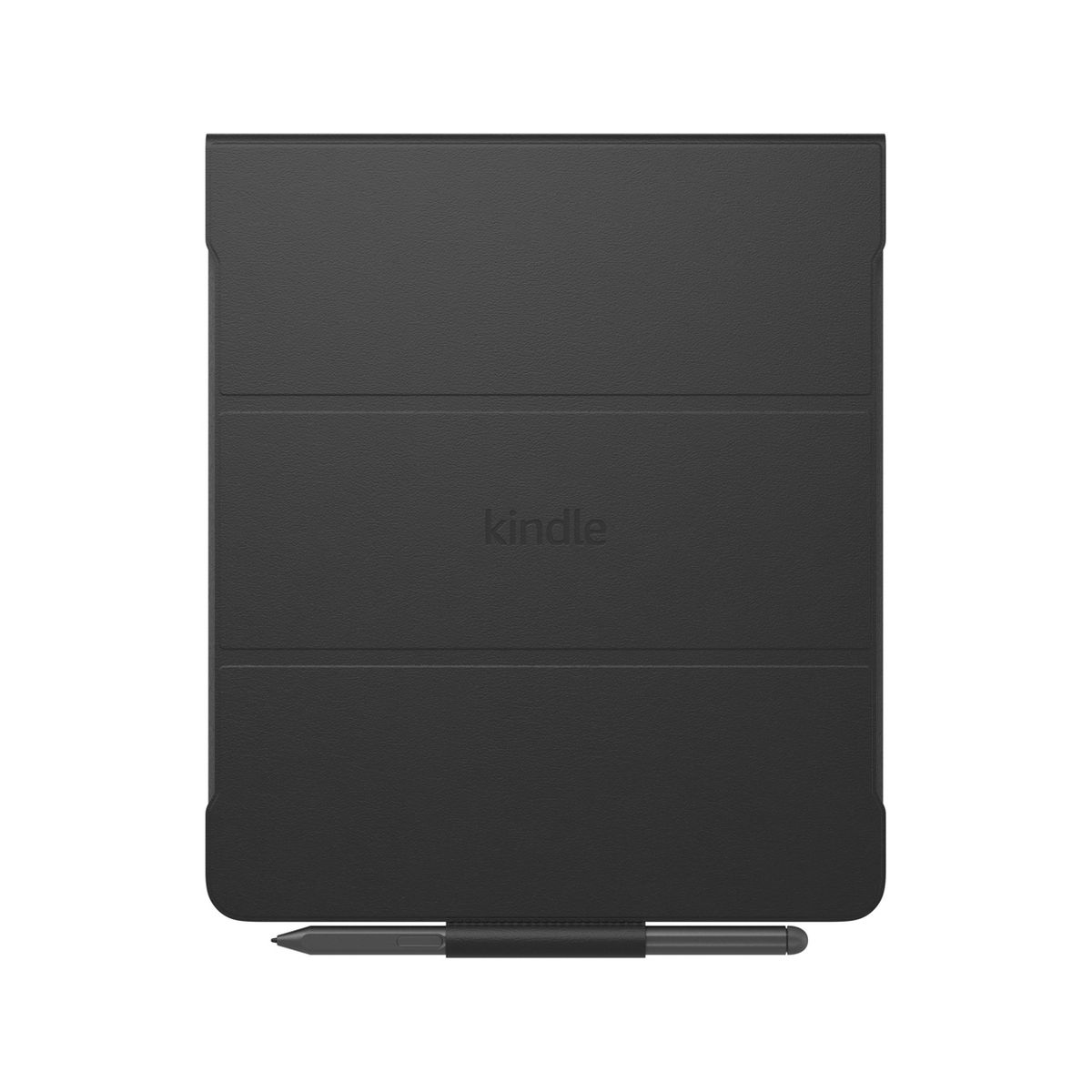 Amazon Kindle Scribe Plant-Based Leather Folio Cover with Magnetic Attach - Black