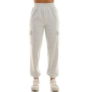 Derek Heart Woman's High Rise Fleece Jogger Pants - 1 of 4