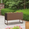 Spassway Indoor Outdoor Metal Planter Pot Planter Box Patio Garden Bed Black - 3 of 4