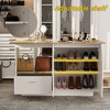 Famapy Stylish Vanity Island with Drawers & Adjustable Shelves,Storage Cabinet,Beauty Organizer for Makeup /Bags/Shoes - 4 of 4