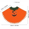 Clotth Kids' Halloween Pumpkin Glow Cape Outfit - Round Neck Cloak with Bag, Cute Festival Dress Up for Boys & Girls, Orange - Free size - 2 of 4