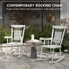 Porch Rocker Chairs Set of 2, 350 lbs. Wooden Outdoor Rocking Chairs with High Back for Garden, Patio, Balcony - 4 of 4