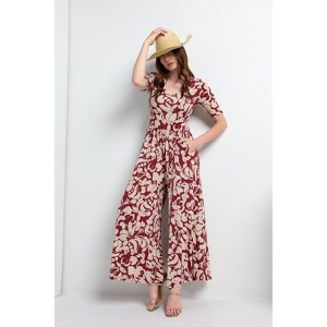 WEST K Women's Jana Short Sleeve Knit Jumpsuit - 1 of 4