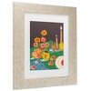 Trademark Fine Art - Gigi Rosado  Green table Matted Framed Art - 3 of 4