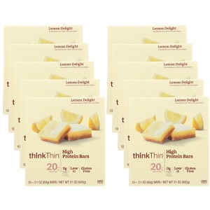 Think!Thin Lemon Delight High-Protein Bars - 1 box, 10 bars, 2.1 oz - 1 of 4