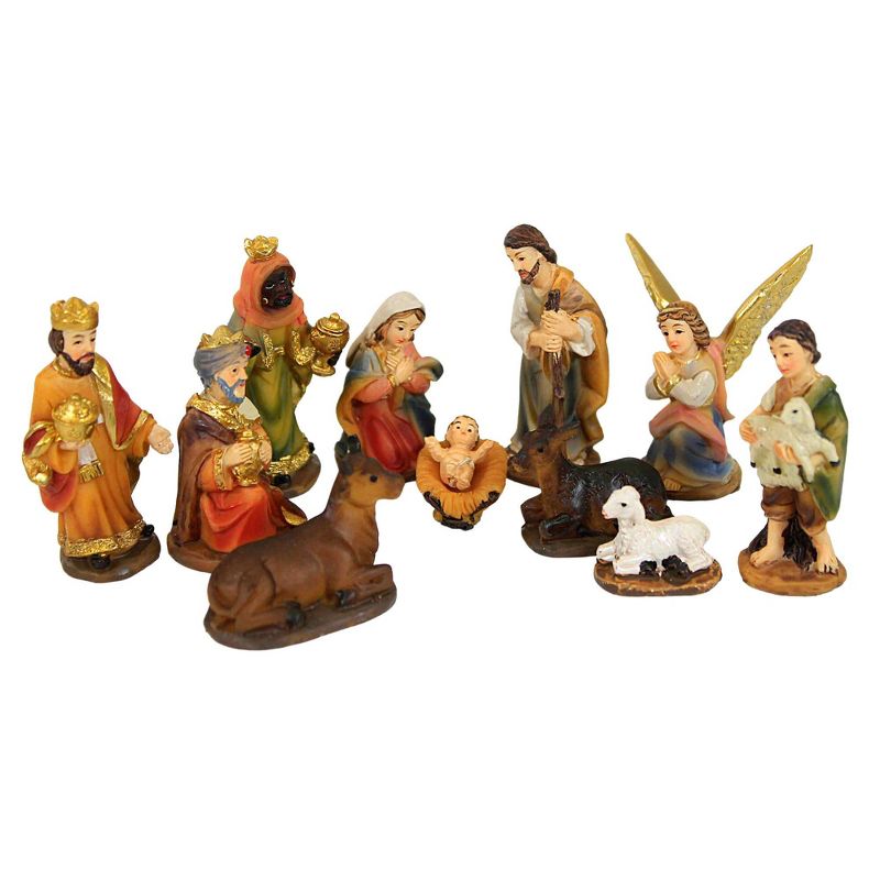 Roman 2.0 Inch Mini Nativity Set/12 Joseph Mary Jesus Kings Nativity Scene Figurine Sets, 1 of 5