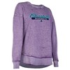 NBA Charlotte Hornets Women's Burnout Crew Neck Fleece Sweatshirt - 3 of 4