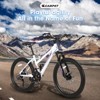 Aukfa 24-Inch Mountain Bike for Girls & Women, 21-Speed , Dual Disc Brakes, 100mm Front Suspension, White & Pink - 2 of 4