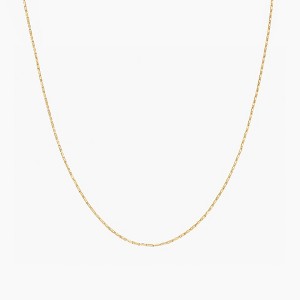 Bearfruit Jewelry Sterling Silver 18k Gold Plated Sharon Basic Chain Necklace - 1 of 2