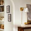 Wall Sconce with Horizontal Arm Brass - Threshold™ designed with Studio McGee: Plug-In Option, ETL Listed, Modern Design - image 2 of 4