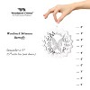 Woodstock Wind Chimes Woodstock Rainbow Makers Collection  Woodstock Shimmers  Nature 5" Silver Wind Shimmer SHNDR - 4 of 4