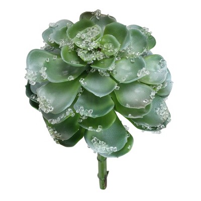 Allstate Floral 10" Frosted Echeveria Bouquet Artificial Succulent Pick