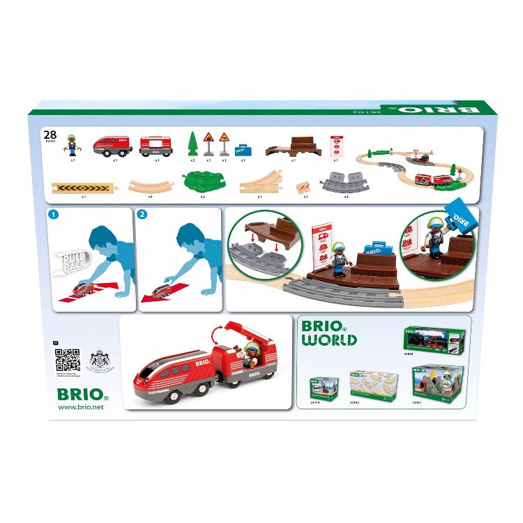 BRIO Pull Back Train Set Playsets, 4 of 4