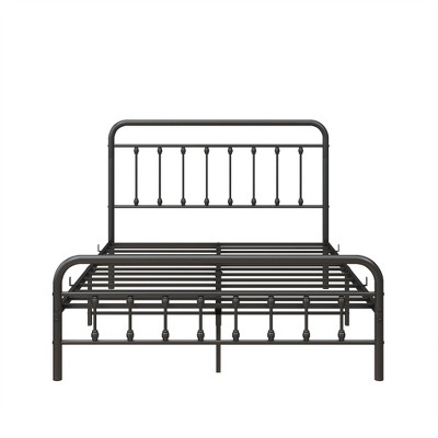 NicBex Metal Platform Bed Frame with Headboard for Adults,Boys,Girls,Black