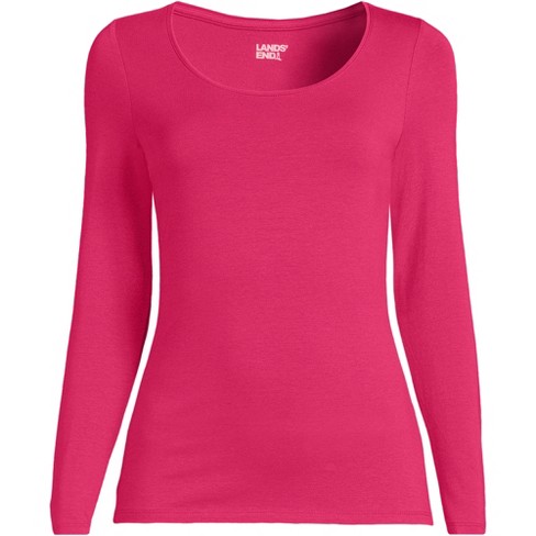 Lands' End Women's Long Sleeve Lightweight Jersey Scoop Neck T-Shirt - image 1 of 3