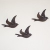 Cast Iron Flying Bird Wall Hook 0.67"H – Distressed Farmhouse Iron Hook, Set of 4 by Kalalou - 2 of 3