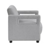 Boucle Upholstery Accent Chair with Foam Padding and Attached Cushions - 4 of 4