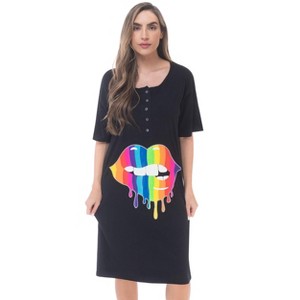 Just Love Short Sleeve Nightgown Sleep Dress for Women - 1 of 2