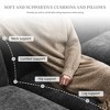 YOOCOZZ Chenille Sectional Sofa with Chaise Lounge, Side Storage Pockets, Armrest Pillows, Double Cushions - 3 of 4