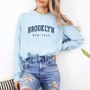 Simply Sage Market Women's Brooklyn New York Long Sleeve Garment Dyed Tee - 2 of 4