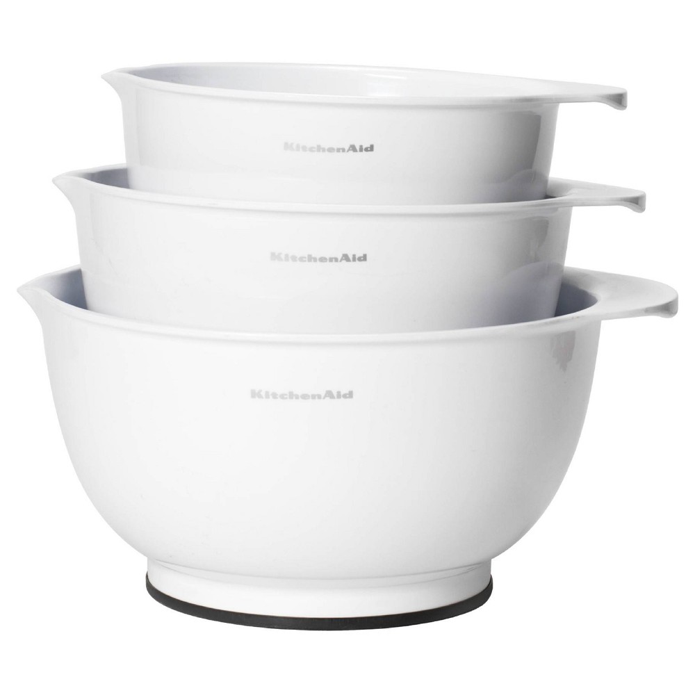 UPC 024131141654 product image for KitchenAid Classic Mixing Bowls Set of 3 White | upcitemdb.com