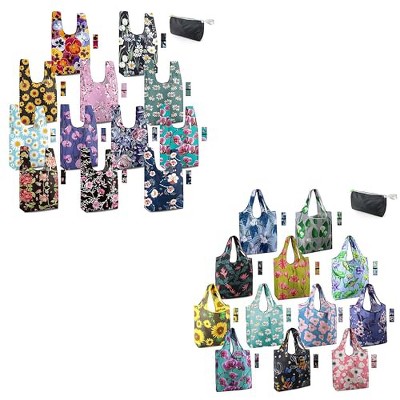 Flower Tote Bag Large Reusable Grocery Bags Foldable Shopping