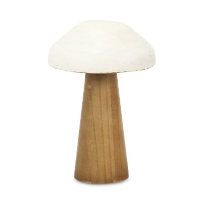 Cheung's Hareton Forest Mushroom Table Decor - Brown & White - Large