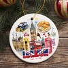 Classic London Artwork City Full of Landmarks Ornament, Vintage Souvenir of England| OrnamentallyYou - 4 of 4