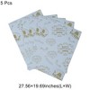Unique Bargains Gift Wrap Paper Glossy Coated Paper 27.56inchx19.69inch 5 Pcs - 3 of 4