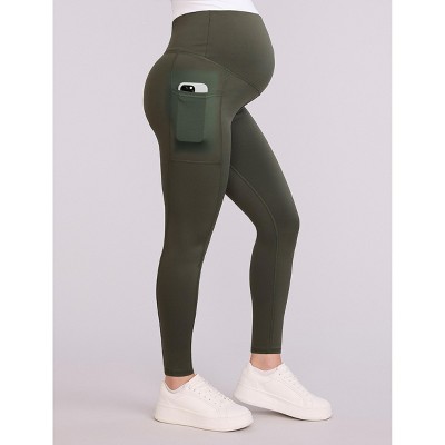 Women's Over the Belly Side Pocket Active Maternity Leggings | Motherhood Maternity